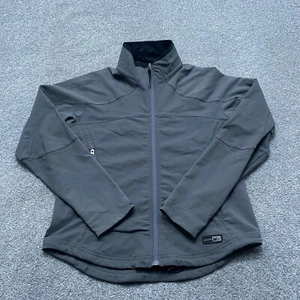 REI Jacket Adult Large Gray Full Zip Nylon Stretch Soft Shell Windbreaker Ladies - Picture 1 of 8