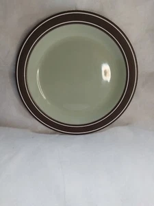 Vintage Hornsea England Prelude Dinner Plate 25 Cm Wide, Green And Brown - Picture 1 of 4