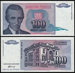 YUGOSLAVIA 100 DINARA (P139) 1994 UNC - Picture 1 of 1