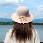 Summer UV Protect Women Sun Hats Lace Bow Fisherman Hat Sweet Bucket Hat