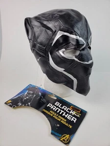 New Marvel Black Panther Rubber Mask Adult Size Halloween Cosplay w/ tag Rubie's - Picture 1 of 7