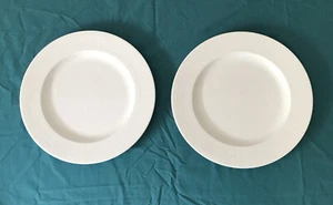 2 Fortessa Bone China “Tela” Dinner Plates Serving Plates High End 31cm Dia - Picture 1 of 5