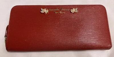 Cartera larga roja Samantha Thavasa Japón estrás gema Foto 1 de 4