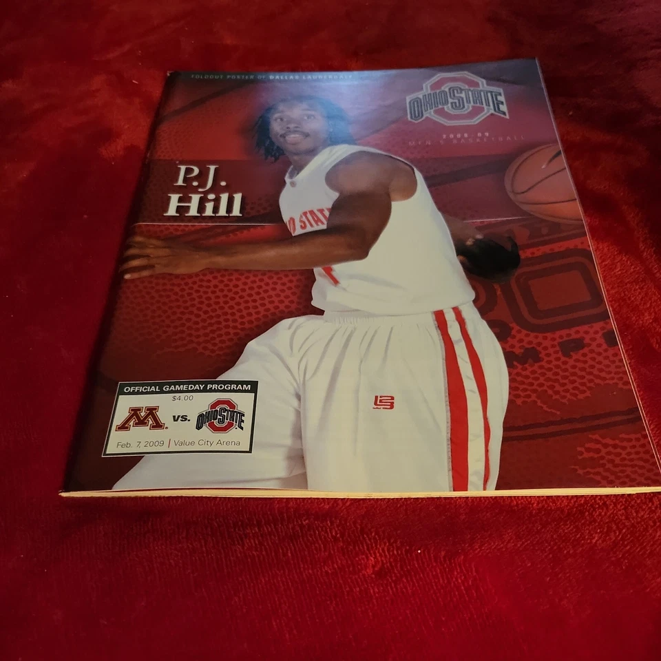 Feb 7, 2009 Ohio State vs.  Minnesota Basketball Ofcl GameDay Prog - P J Hill - Image 1 of 4