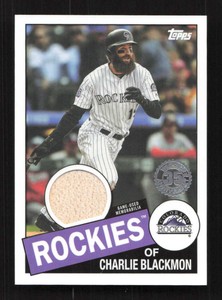 Charlie Blackmon 2020 Topps 1985 35th Anniversary Relics Rockies #85R-CB