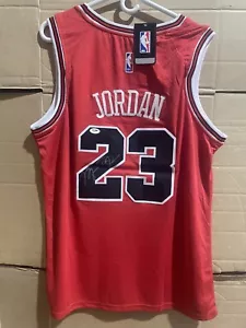 Chicago Bulls Nike Michael Jordan Signed Autographed Jersey PSA COA - Picture 1 of 3