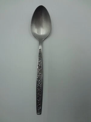 Rogers LA SPANA Floral Spoon Stainless Flatware Korea - 2.99 Ea. 9 Available - Image 1 of 4
