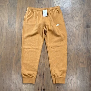 Nike Pants Mens XL Orange Fleece Lined Regular Tapered Jogger Athleisure Swoosh - Picture 1 of 15