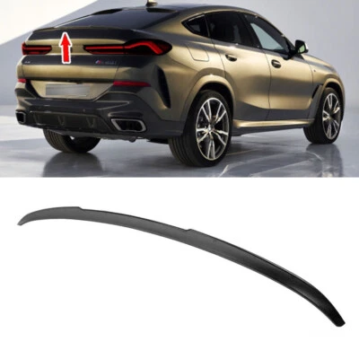 Painted Black Fit For BMW X6 G06 SUV P Type Trunk Spoiler ABS 2020 Foto 1 de 4