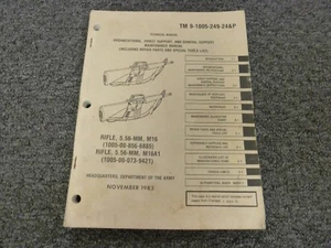 1983 Army M16 M16A1 Rifle Parts Special Tools Service Repair Maintenance Manual - Picture 1 of 1