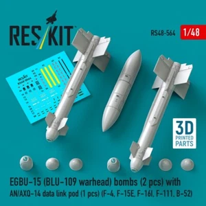 1:48 EGBU-15 (BLU-109 warhead) bombs (2pcs) with AN/AXQ-14 data link pod (1pcs) - Picture 1 of 3