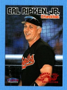 Fleer Tradition 1999 pista de advertencia #596W Cal Ripken Jr. lista de verificación oropeles - Imagen 1 de 1