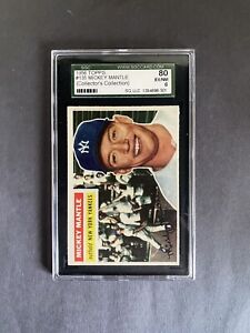 1956 Topps #135 Mickey Mantle SGC 6 EX/NM Gray Back