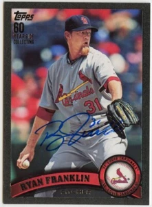 2011 Topps Black /60 Ryan Franklin #548 Auto Signed St. Louis Cardinals - Picture 1 of 2