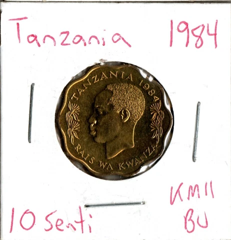 Coin Tanzania 10 Senti 1984 KM11, Combined shipping Cover