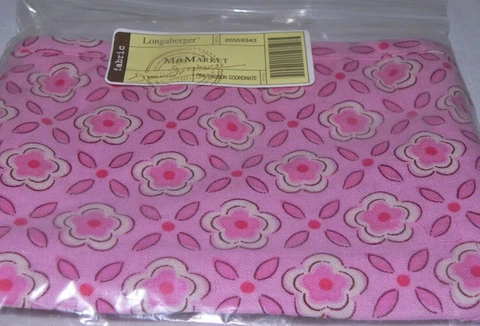 Longaberger Medium Market Basket Liner - Pink Passion Cover