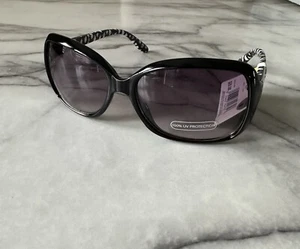 New Women's 100% UV Protection Sunglasses Black - Picture 1 of 4