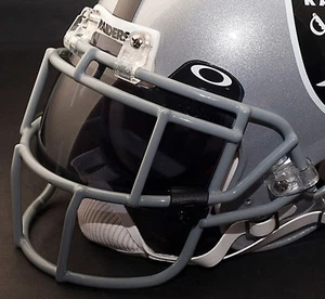 OAKLAND RAIDERS NFL Schutt EGOP Football Helmet Facemask/Faceguard (GRAY) - Picture 1 of 5