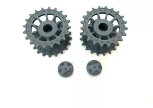 1/16 RC Tank Heng Long German Tiger 1 2.4G Plastic Driving Drive Wheels Caps Set - Picture 1 of 5