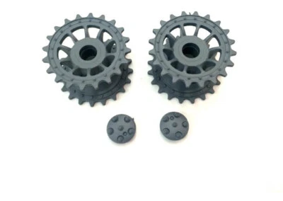 1/16 RC Tank Heng Long German Tiger 1 2.4G Plastic Driving Drive Wheels Caps Set - Image 1 of 4