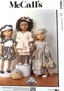 McCall's Pattern M8543  18" Doll Clothes - Picture 1 of 2
