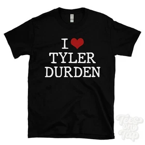 CAMISETA I LOVE TYLER DURDEN corazón películas club de lucha antihéroe caos aficionado al cine - Imagen 1 de 2