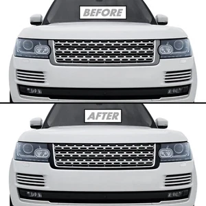 Vinilo apagón eliminación de cromo para Land Rover Range Rover 2014-17 moldura de parrilla - Imagen 1 de 4