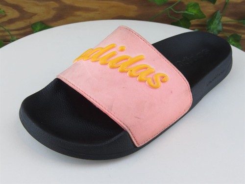 Scarpe Adidas taglia 6 ragazze giovani slide rosa sintetiche slip on