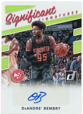 2017-18 Panini Donruss Significant Signatures DeAndre' Bembry #SS-DB Auto
