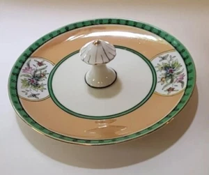 Bandeja de porcelana vintage centro de setas 6,5" brillo y floral Japón ¡Bonito! - Imagen 1 de 6
