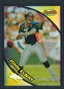 John Elway 1997 Bowman's Best Refractor Super Jumbo 5x7 Card *1945