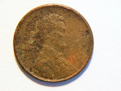 *RARE* 1910-S Lincoln Wheat Cent *Struck through Cloth* Error,  Nice *Key Date* Cover