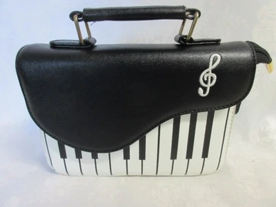NUEVO Cartera de teclado de piano vintage, 8" de ancho x 6" de alto x 3" de profundidad con bolsa de almacenamiento Foto 1 de 4