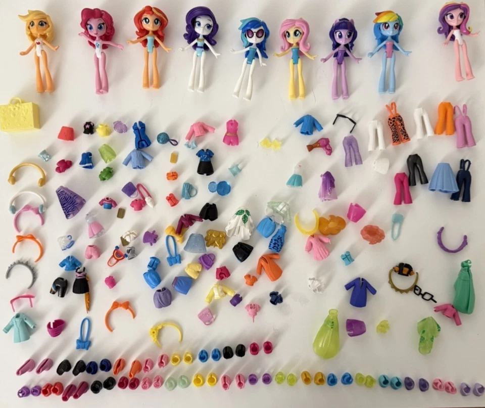 Lote de 9 mini muñecas My Little Pony Equestria niñas escuadrón de moda Foto 1 de 1