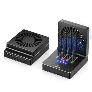FIDECO M.2 NVMe Cloner Dock/ 4-Bay NVMe Cloner Duplicator with Foldable Cooli,.. - Picture 1 of 9