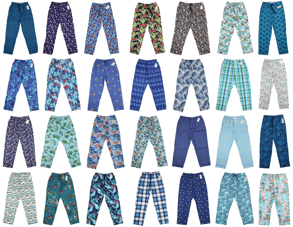 Tommy Bahama Men's Drawstring Lounge Sleep Pants 100% Cotton Tropical Design NWT - Image 1 of 1