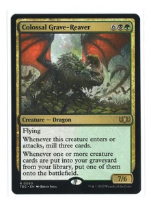 MTG - Colossal Grave-Reaver - Normal - Tarkir: Dragonstorm Commander - NM - Picture 1 of 2