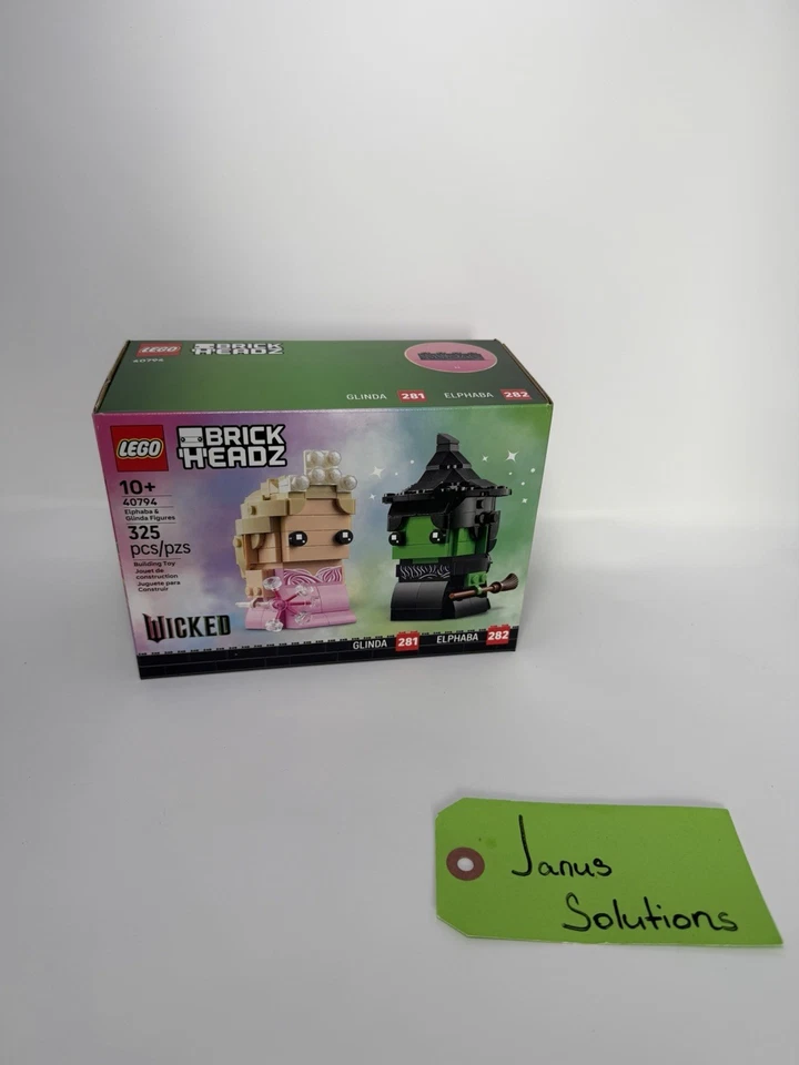 Figuras LEGO 40794 Brickheadz Wicked Elphaba & Glinda para bien nuevas en caja como nuevas Foto 1 de 2