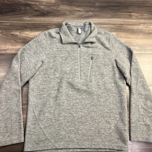 iBex Sweater Mens Medium Gray Outdoors 100% Merino 1/2 Zip Wool Pullover - Picture 1 of 6