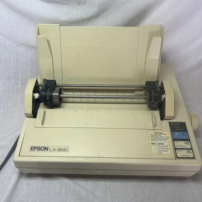 Epson LX-800 Matrix Impact Printer Parallel Interface POWERS ON NOT TESTED - Image 1 of 4