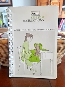 Kenmore Zick Zack Nähmaschine Modell 1756 Handbuch Heft illustriert 34326 - Bild 1 von 4