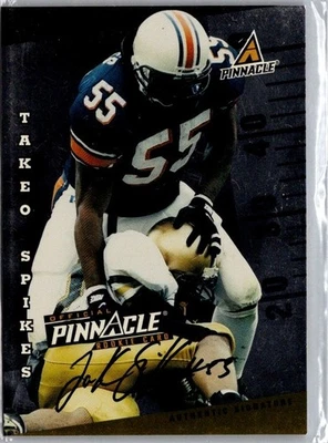1998 Pinnacle Rookie Auto /500 Takeo Spikes Auto RC - Image 1 of 2