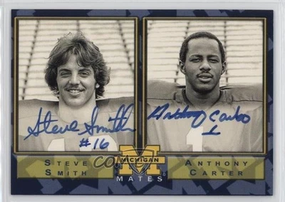 2004 TK Legacy Michigan Wolverines Mates /150 Steve Smith Anthony Carter Auto - Image 1 of 2