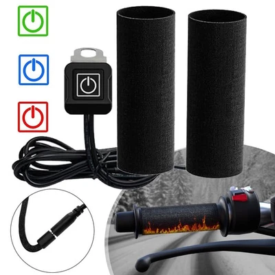 Heizgriffe 12V Motorrad Griffheizung Handlebar Grips Heizung Übergriffe Beheizte - Bild 1 von 4