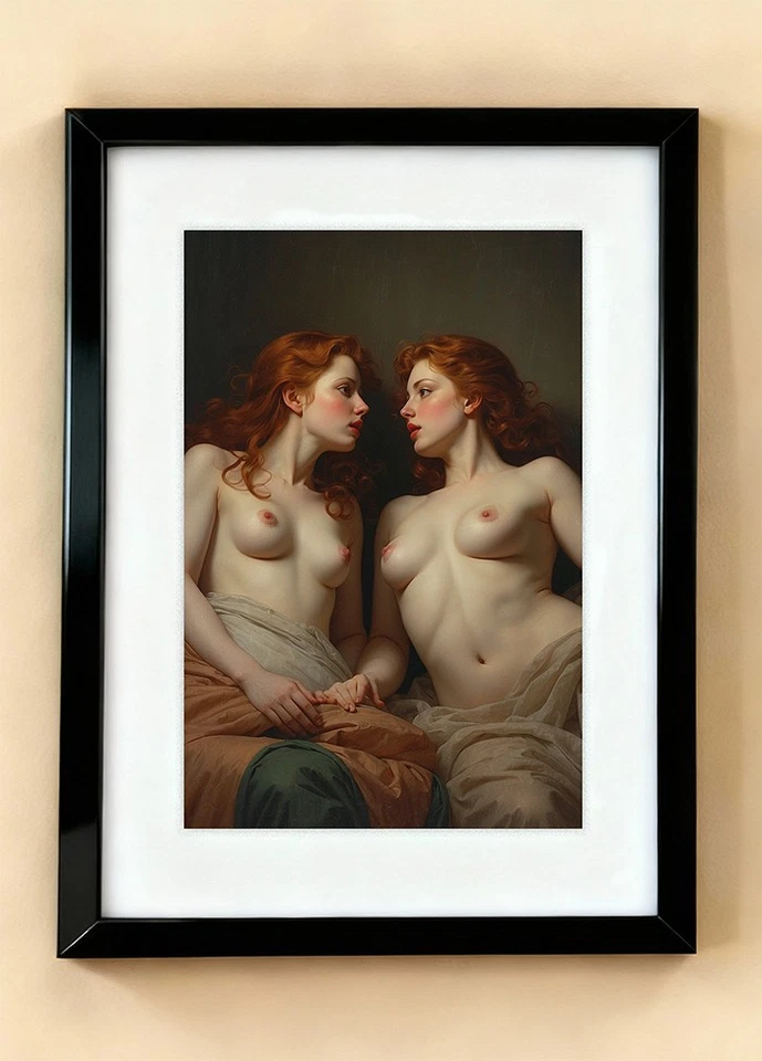 Frau Malerei Gemälde Öl Bild Erotik Kunstdruck - Limitierte Auflage - Bild 1 von 1