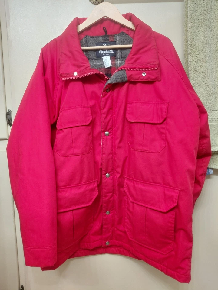 New ! $604 Retail Woolrich Men's Large Parka. Chiefs / 49ers  Red! - Image 1 of 4