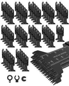 Multitool Blades, 60PCS Japanese Tooth Blades for Wood Plastic, Universal Osc... - Bild 1 von 7
