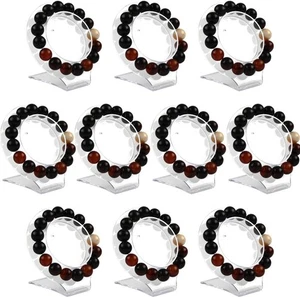 10 Stck. Klar Schmuck Armband Display Halter Armreif Organizer Rack Acryl...  - Bild 1 von 1
