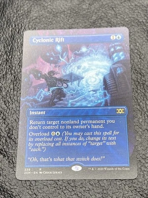 B6 MTG English Borderless Cyclonic Rift NM Normal Double Masters - Image 1 of 4