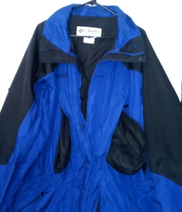 Columbia Hombres XL Chaqueta Rompevientos Abrigo Forro Ligero Cuello Alto Cremallera Manga Ventilaciones - Imagen 1 de 10